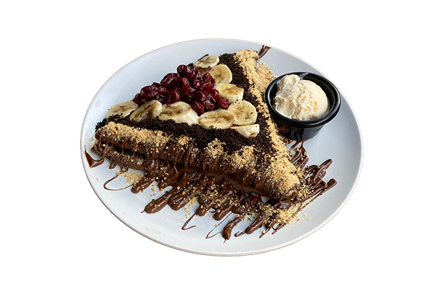 Čoko Mus činka - nutella, beli mus, banana, plazma, višnja, oreo, sladoled